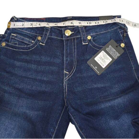 True‎ Religion Becca Mid Rise Bootcut Women's Dark Wash Blue Jeans Size 27 New - Picture 7 of 15